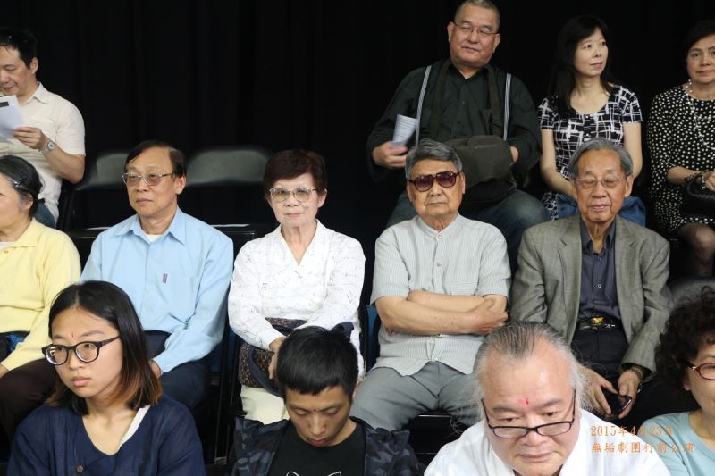 郭振純前輩出席國家人權博物館公開活動留影,左為陳欽生前輩,右為蔡焜霖前輩