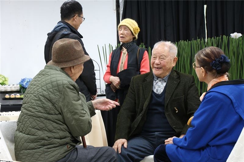 許久不見的政治受難者吳聲潤與林麗南暢談