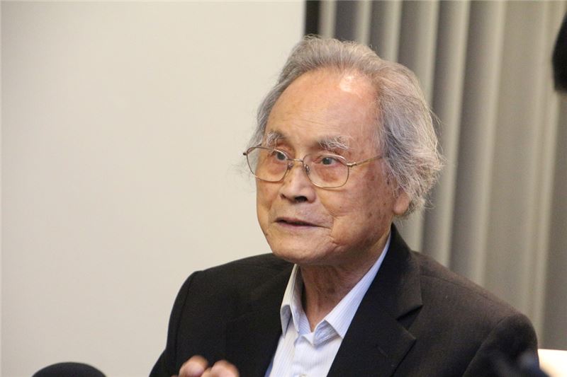 受難者前輩蔡寬裕表達實踐轉型正義的重要性