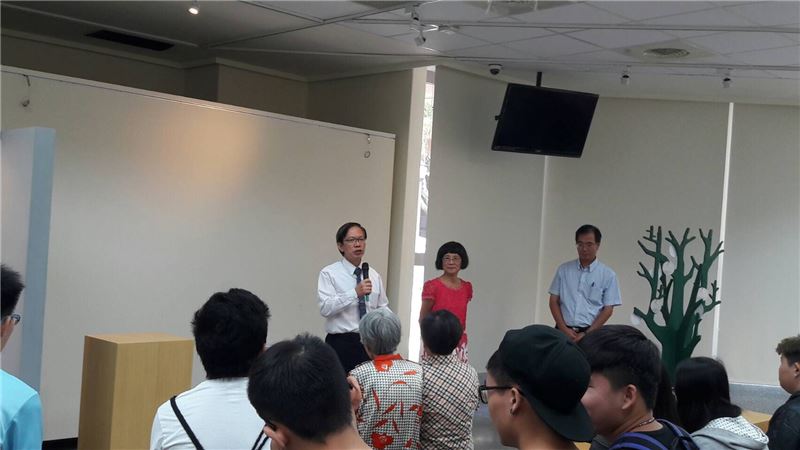 高雄海洋科技大學校長呂學信博士致詞。