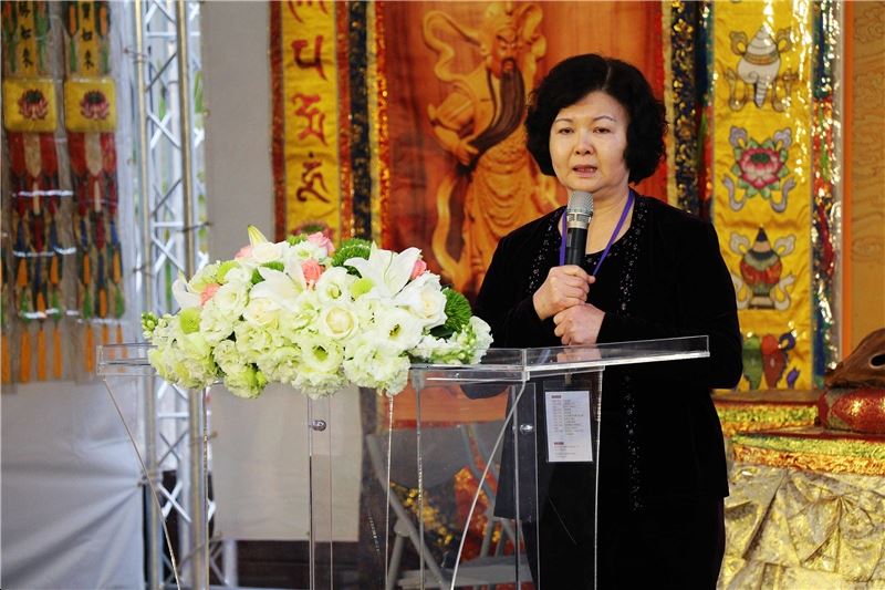 政治受難者藍明谷的女兒藍云若代表致辭