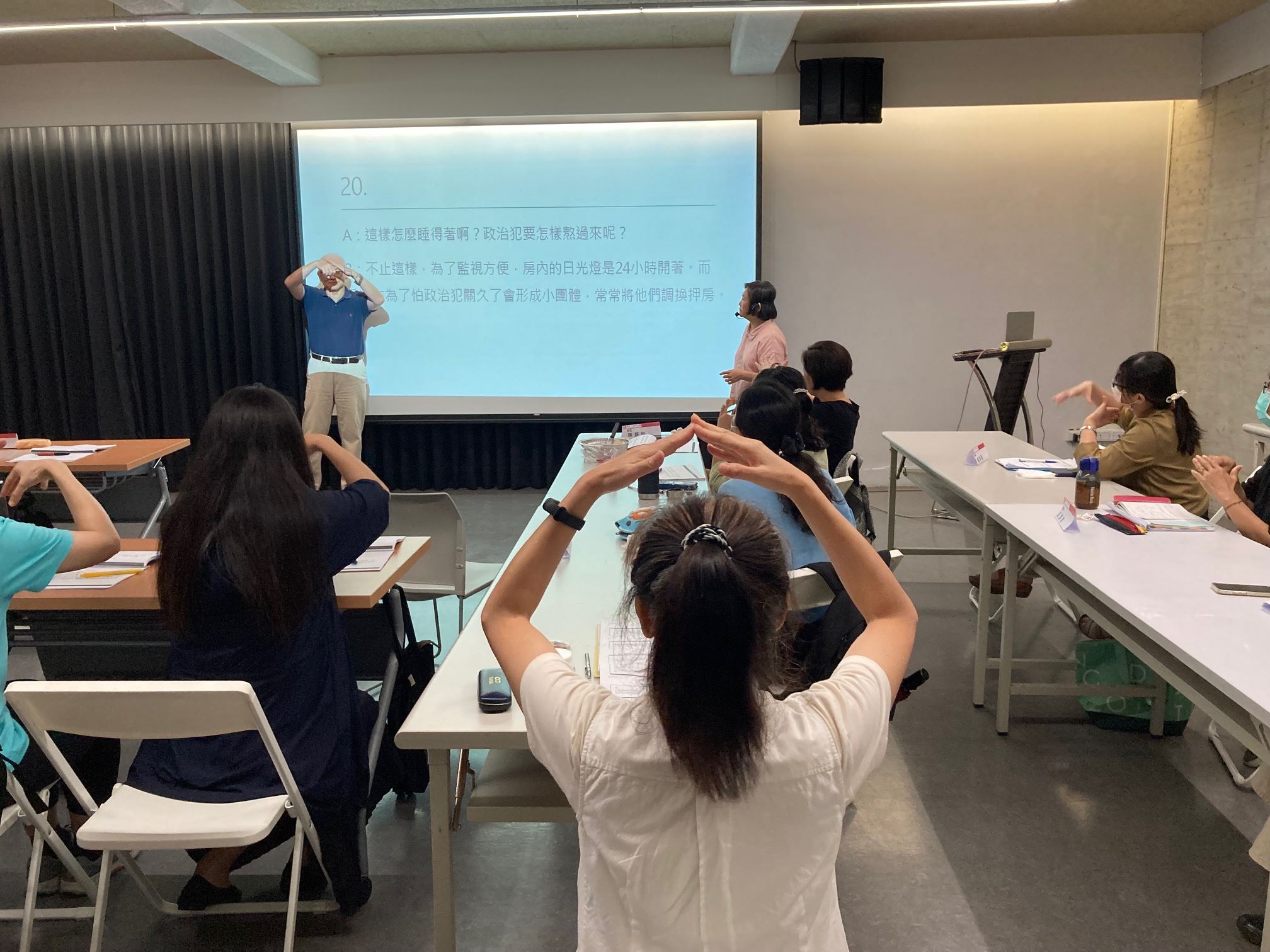 圖4__臺灣手語進階培訓課程培訓學員具備手語導覽溝通能力