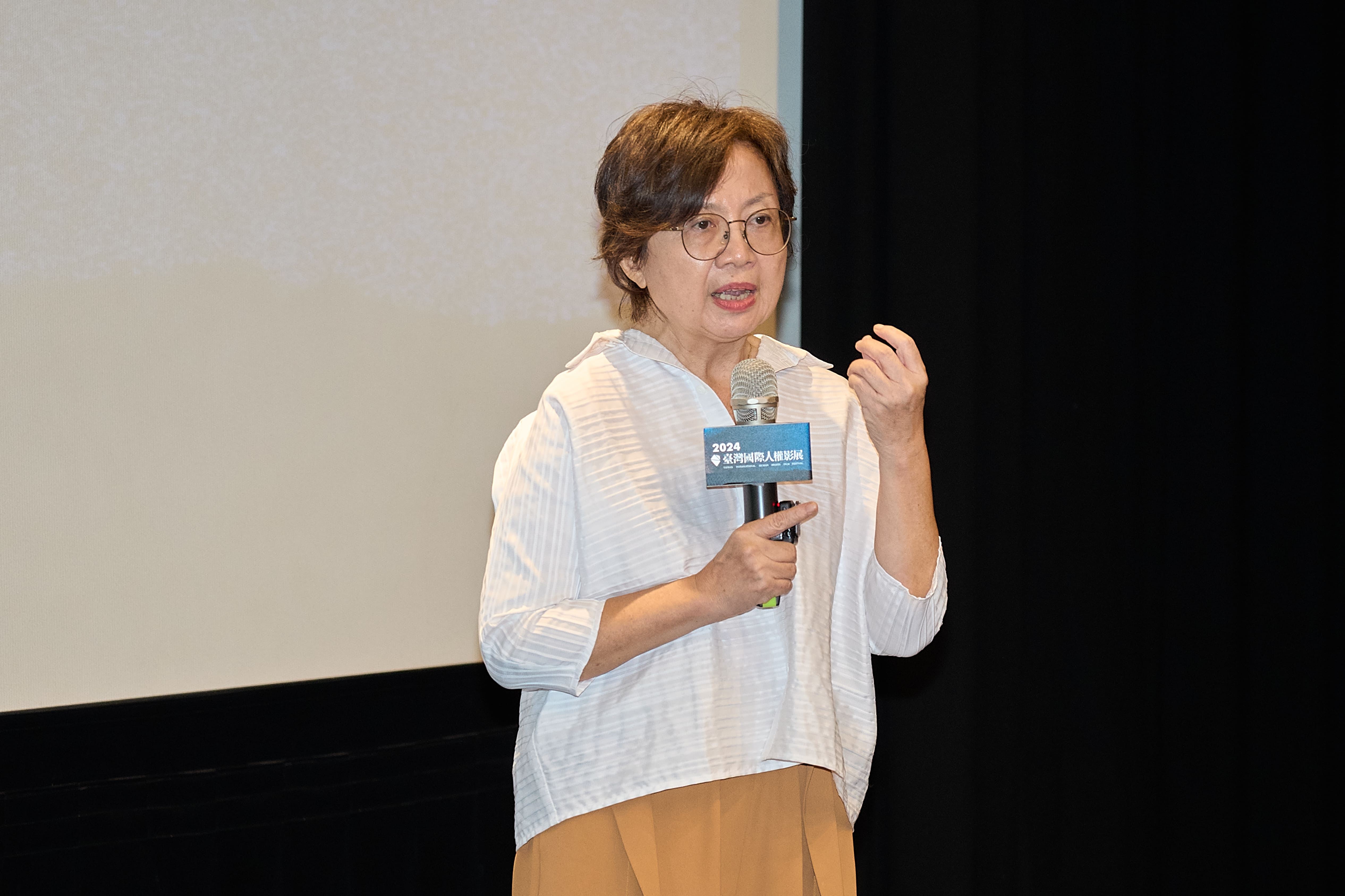 范情致詞表示,人權需要大家不斷的說,影展正好提供了很棒的對話機會