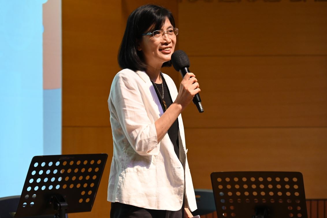 成功大學副校長陳玉女於「Well-being─健康與醫療人權」2023臺南國際人權藝術節開幕致詞。