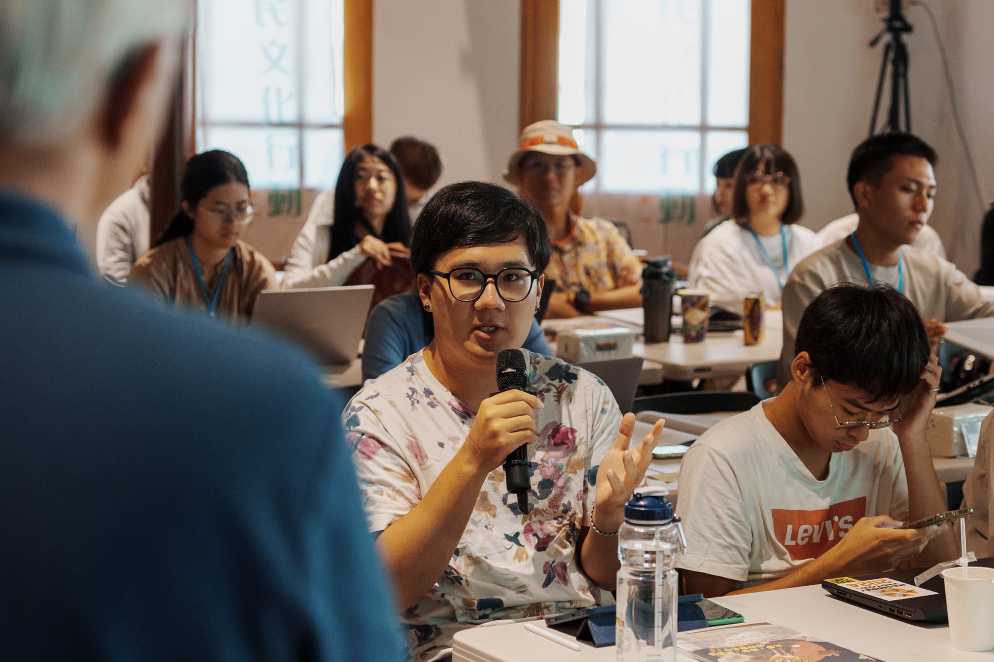 現場學員熱烈提問。